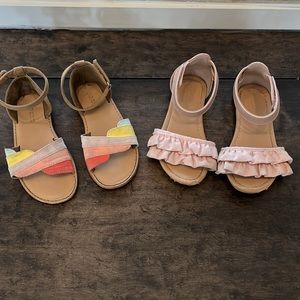 Old Navy toddler girls sandal bundle size 9 & 10 🎀